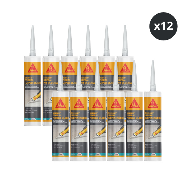 Sika 907160 SikaSeal General Purpose Silicone White 260ml (Box of 12)