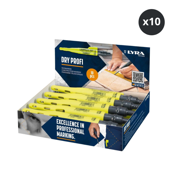 Lyra L4494202 DRY PROFI Construction Marker Display (Pack of 10)